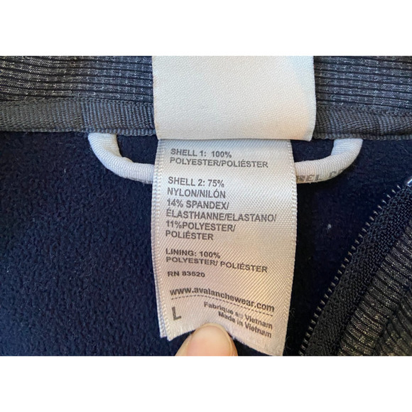 Men's Blue Avalanche Soft Shell Jacket, Size L - Picture 7 of 7